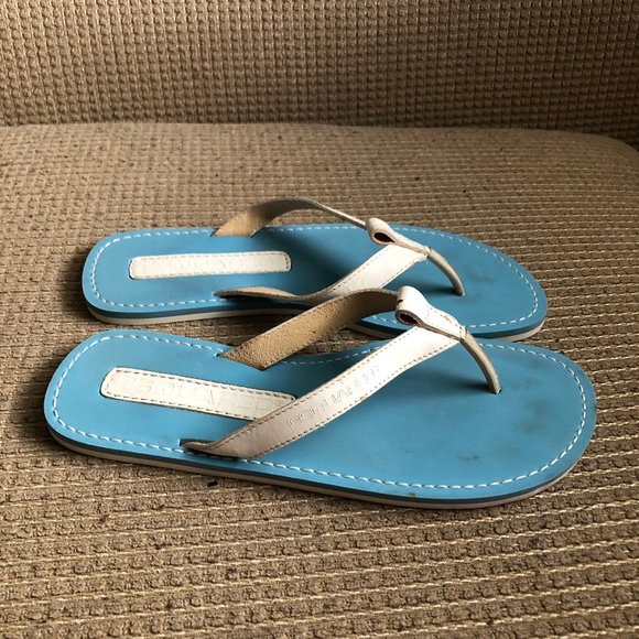 Dsquared2 Men\'s Aqua/White Leather Straps Sandals main image 12
